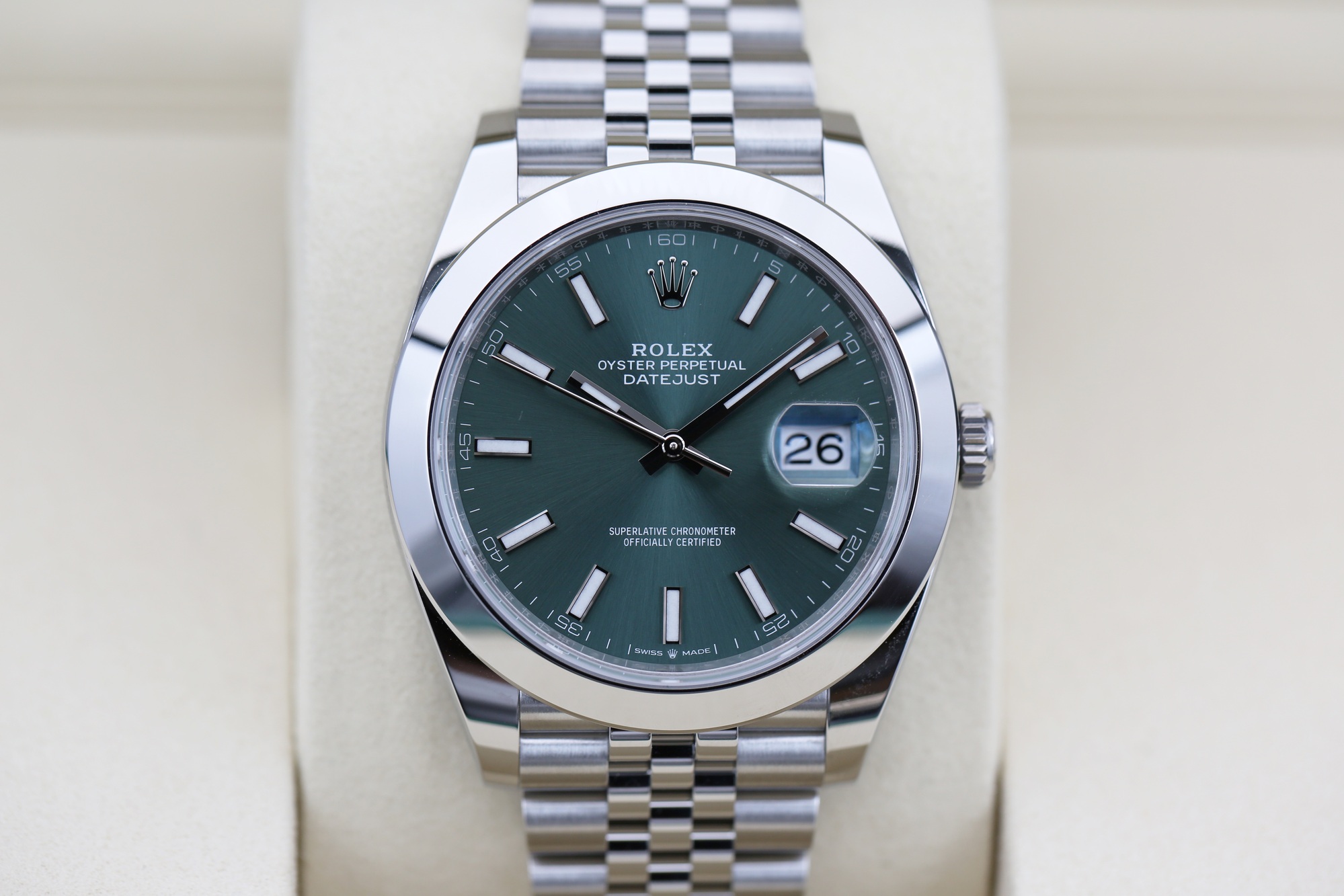 Rolex 126300 Mint Green DATEJUST 41mm 2026