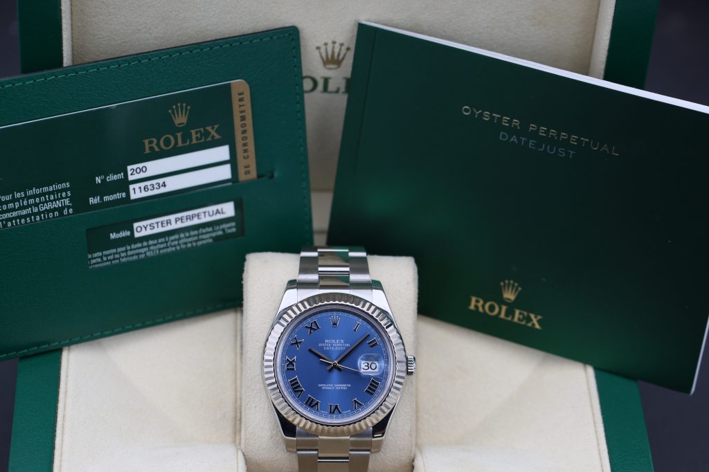 Rolex 116334 Azzurro Blue DATEJUST II 41mm 2014
