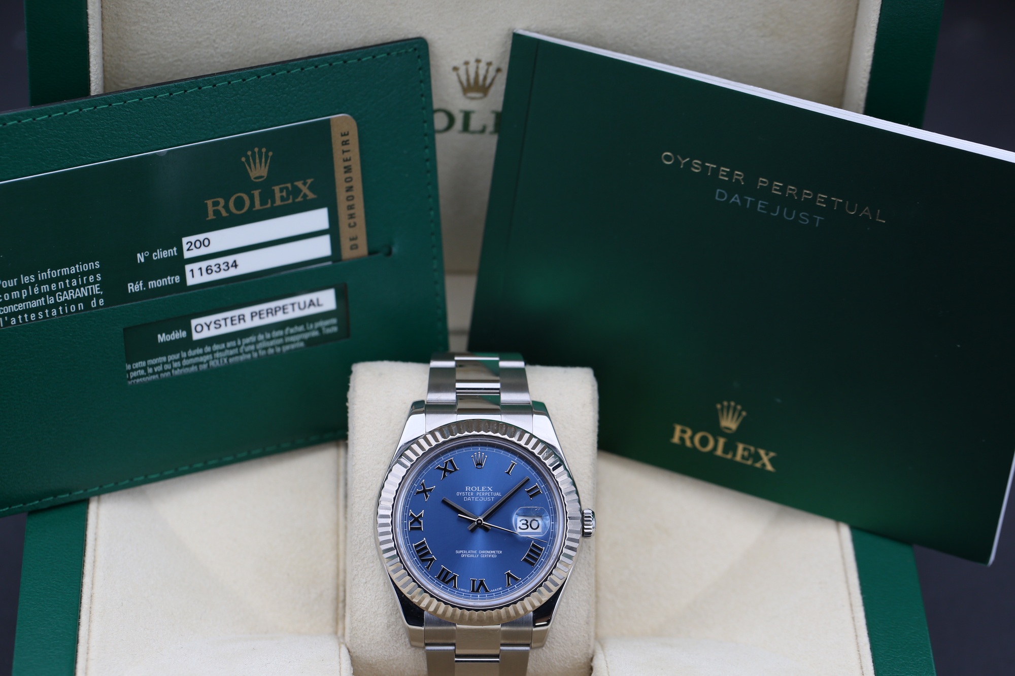 Rolex 116334 Azzurro Blue DATEJUST II 41mm 2014 — view 5