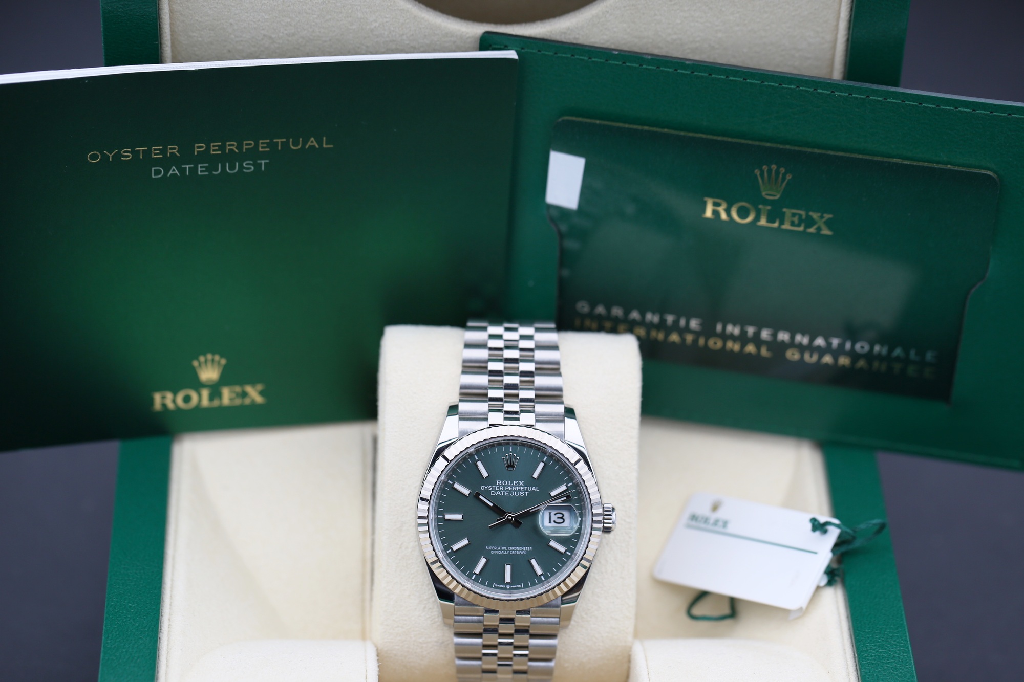 Rolex 126234 Mint Green DATEJUST 36mm 2024 — view 5