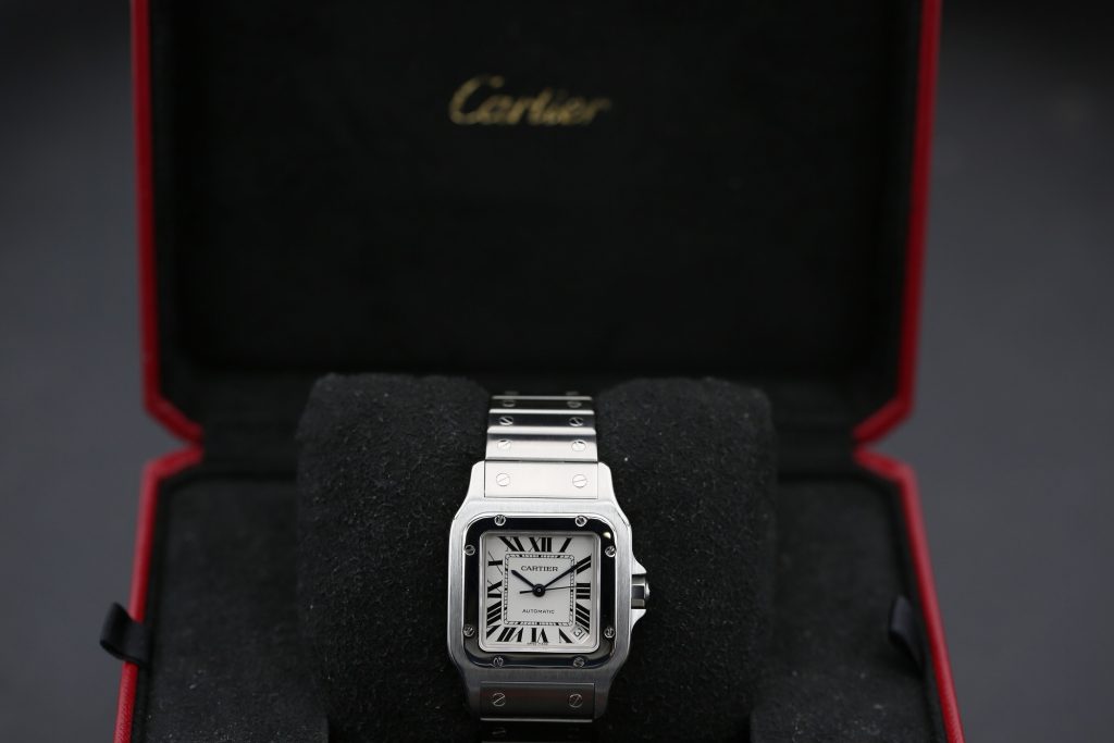 Cartier 2823 White Roman SANTOS GALBÉE 32mm