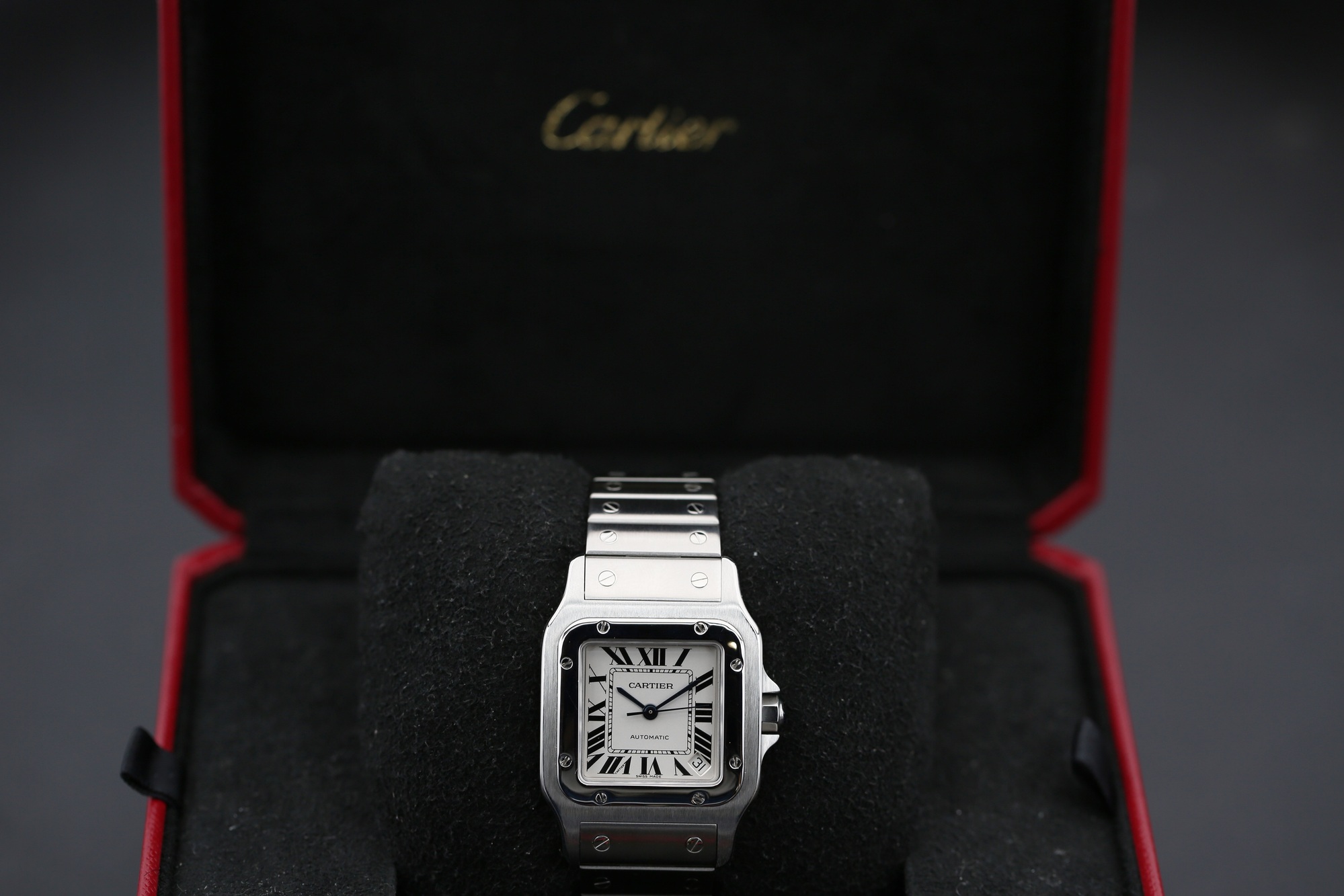 Cartier 2823 White Roman SANTOS GALBÉE 32mm — view 4