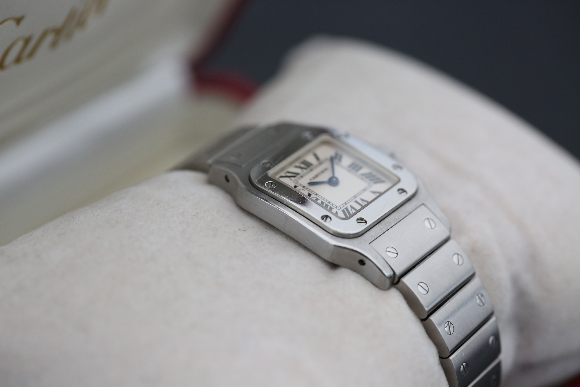 Cartier W20056D6 White SANTOS GALBEE 24mm — view 5