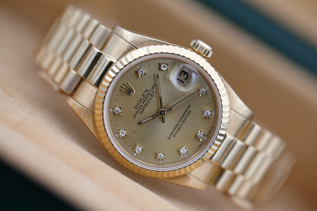 Rolex 68278 Champagne Diamond DATEJUST 31mm 1989