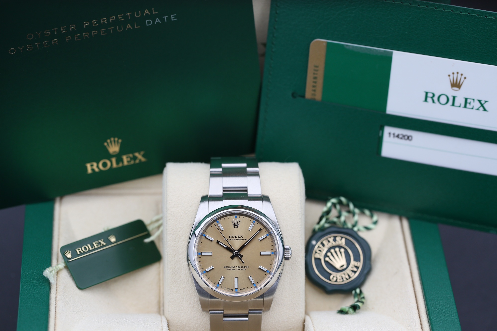 Rolex 114200 White Grape OYSTER PERPETUAL 34mm 2016 — view 5