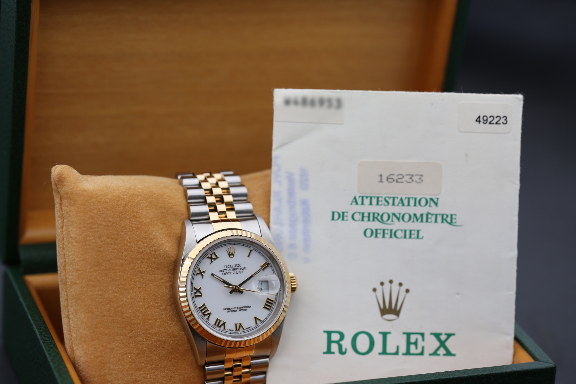 Rolex 16233 White Roman DATEJUST 36mm 1996 — view 5