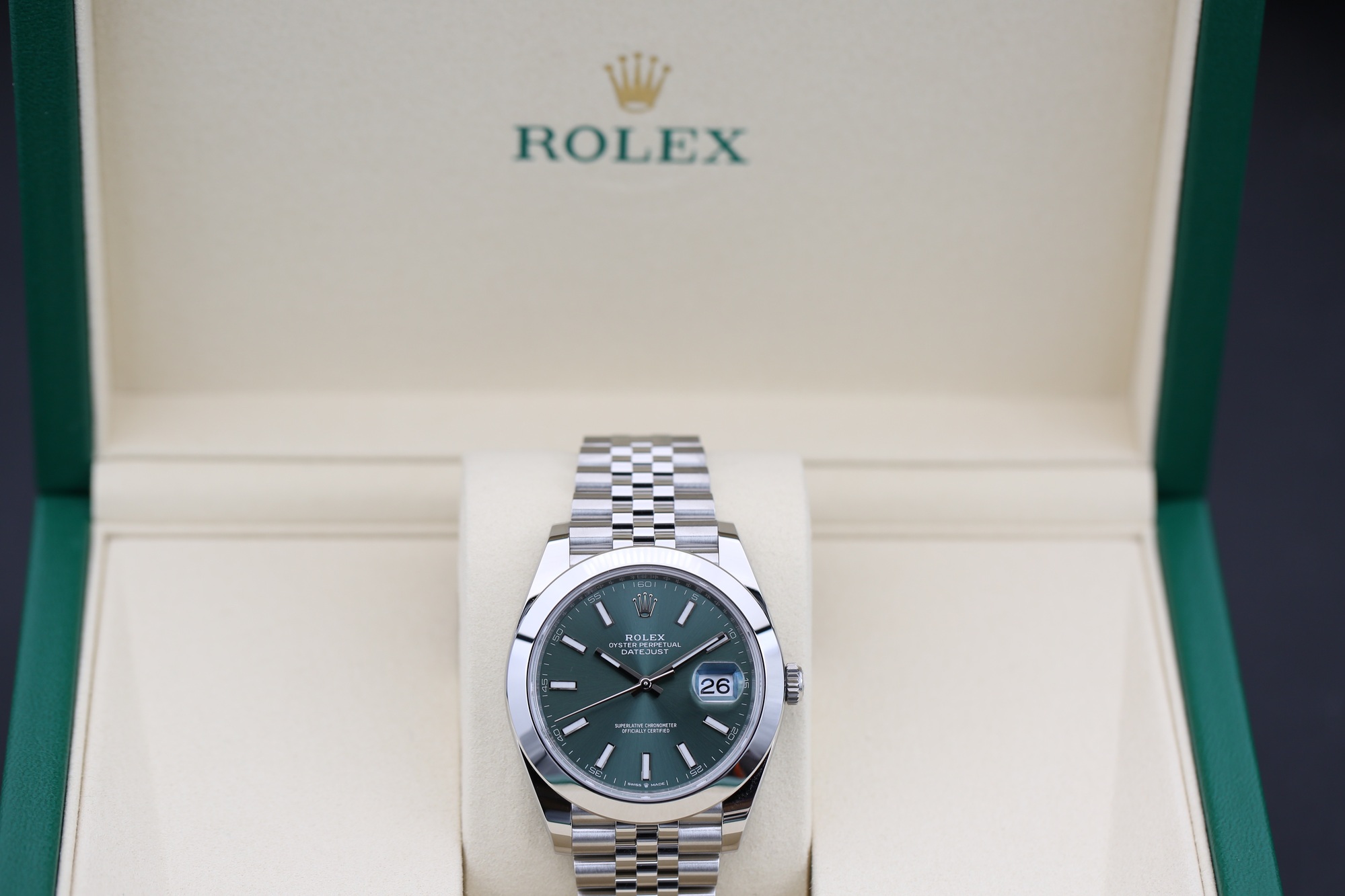 Rolex 126300 Mint Green DATEJUST 41mm 2026 — view 3