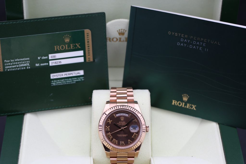 Rolex 218235 Chocolate DAY-DATE II 41mm 2011
