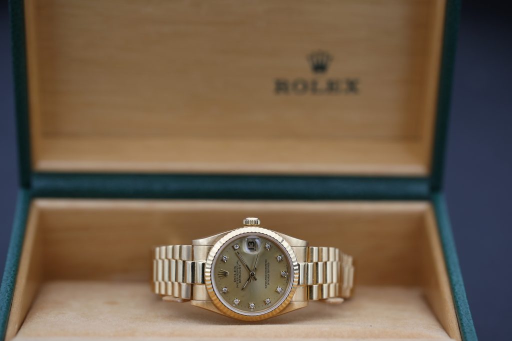 Rolex 68278 Champagne Diamond DATEJUST 31mm 1989