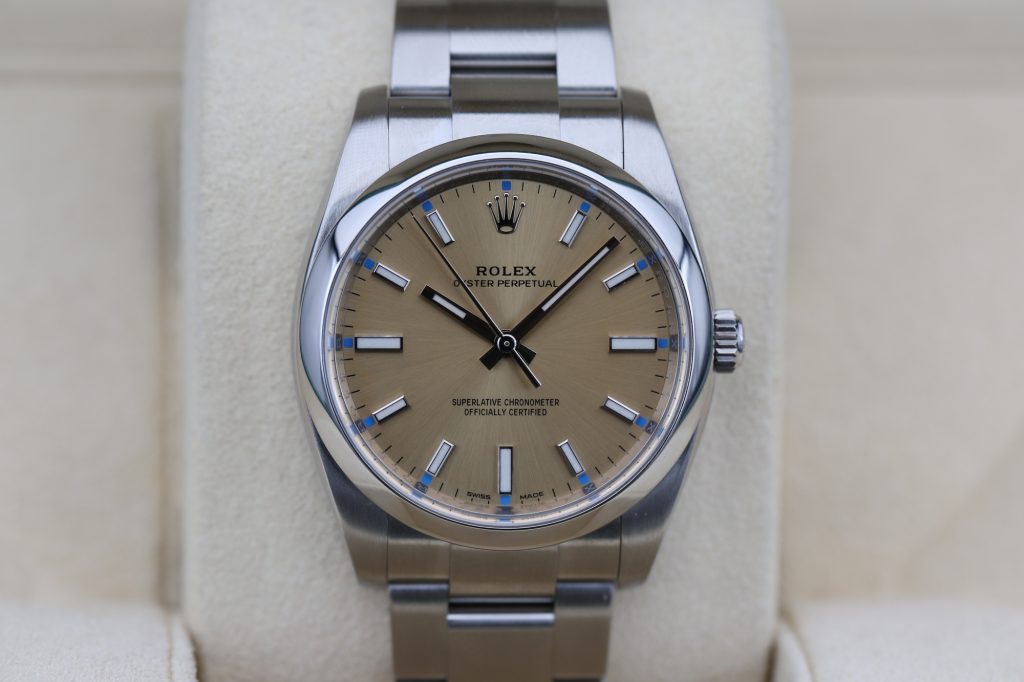 Rolex 114200 White Grape OYSTER PERPETUAL 34mm 2016