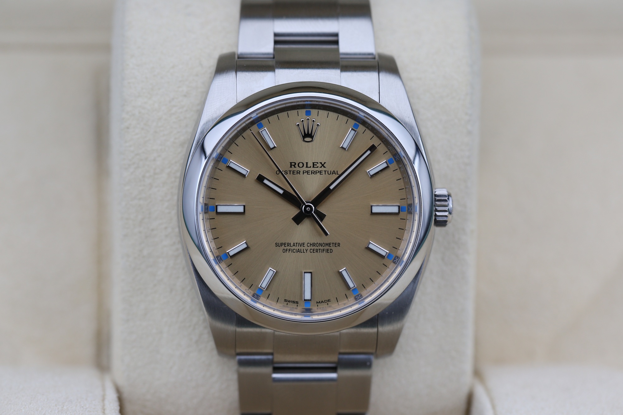 Rolex 114200 White Grape OYSTER PERPETUAL 34mm 2016