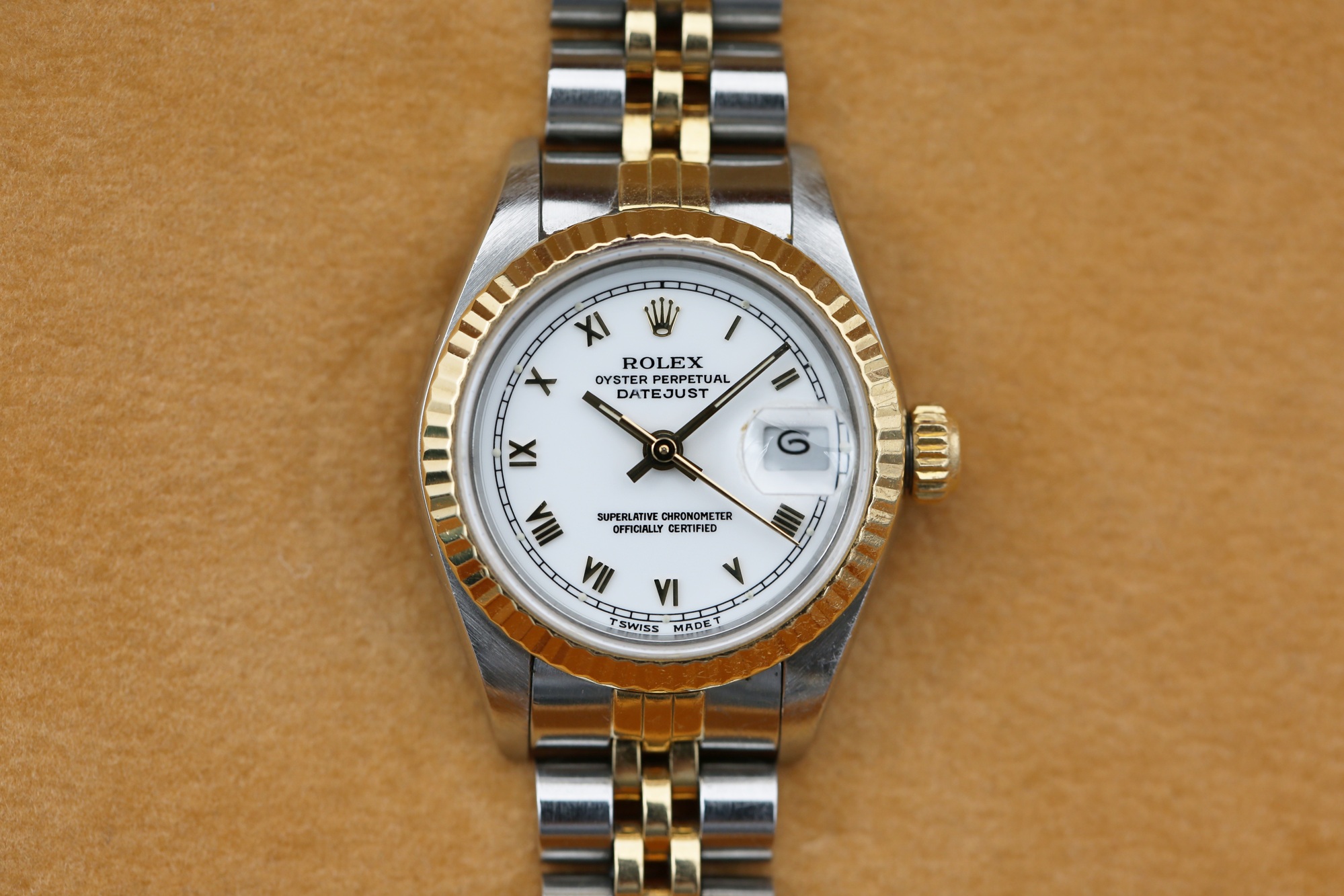 Rolex 69173 White Roman DATEJUST 26mm 1988