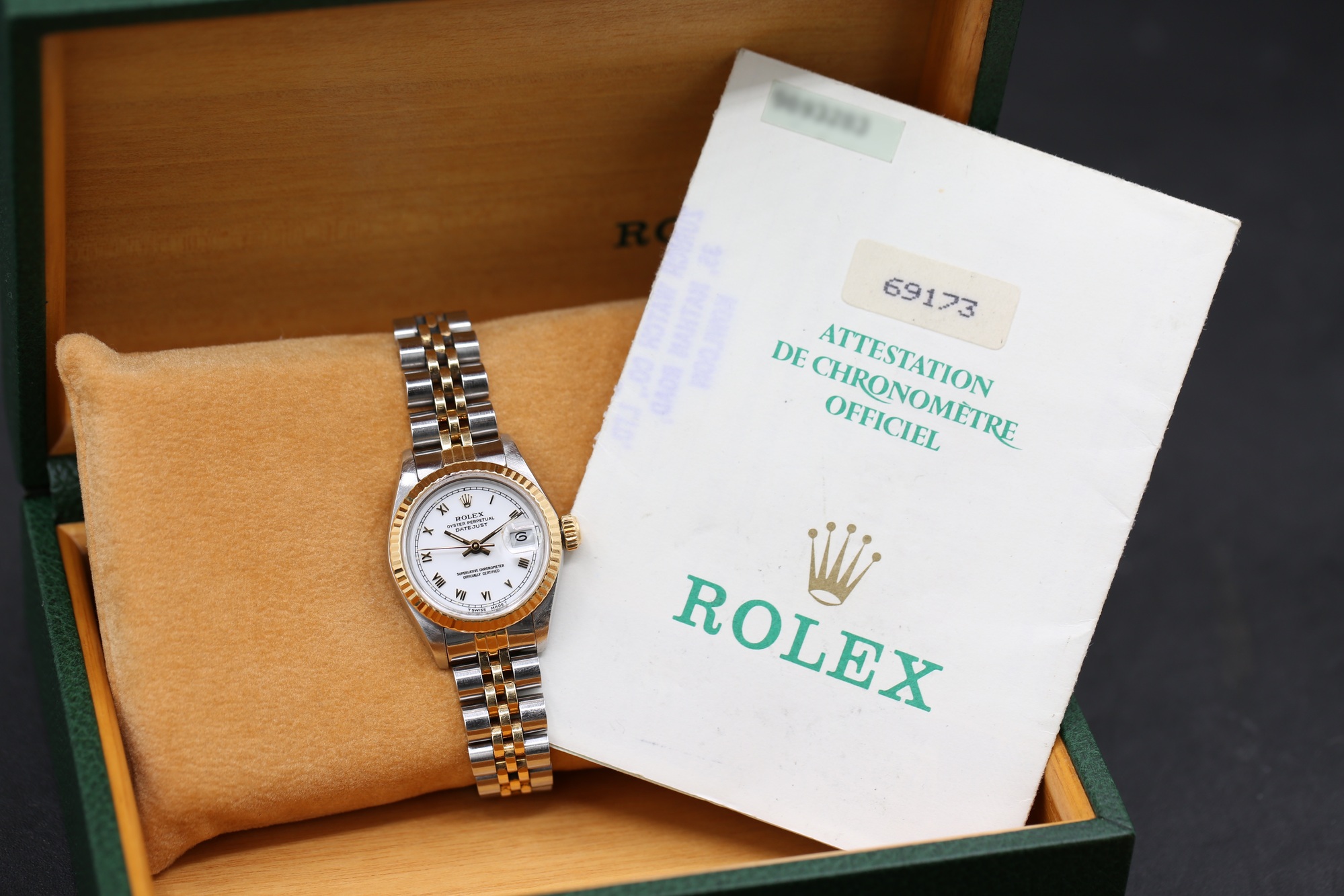 Rolex 69173 White Roman DATEJUST 26mm 1988 — view 5