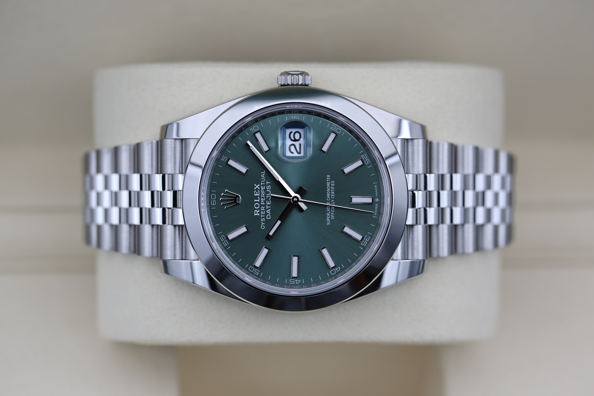 Rolex 126300 Mint Green DATEJUST 41mm 2026 — view 8