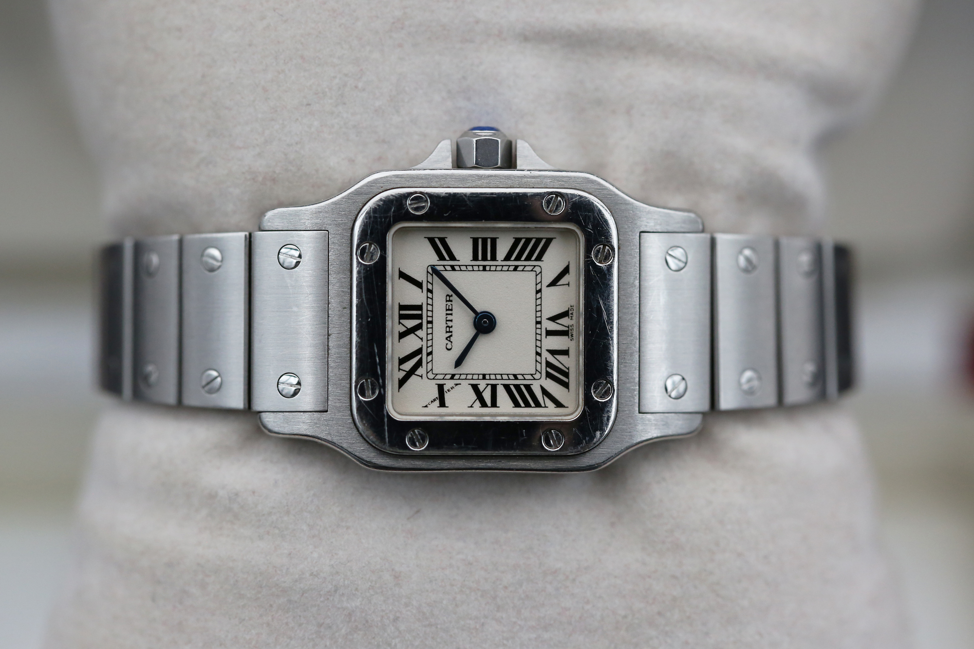 Cartier W20056D6 White SANTOS GALBEE 24mm — view 3