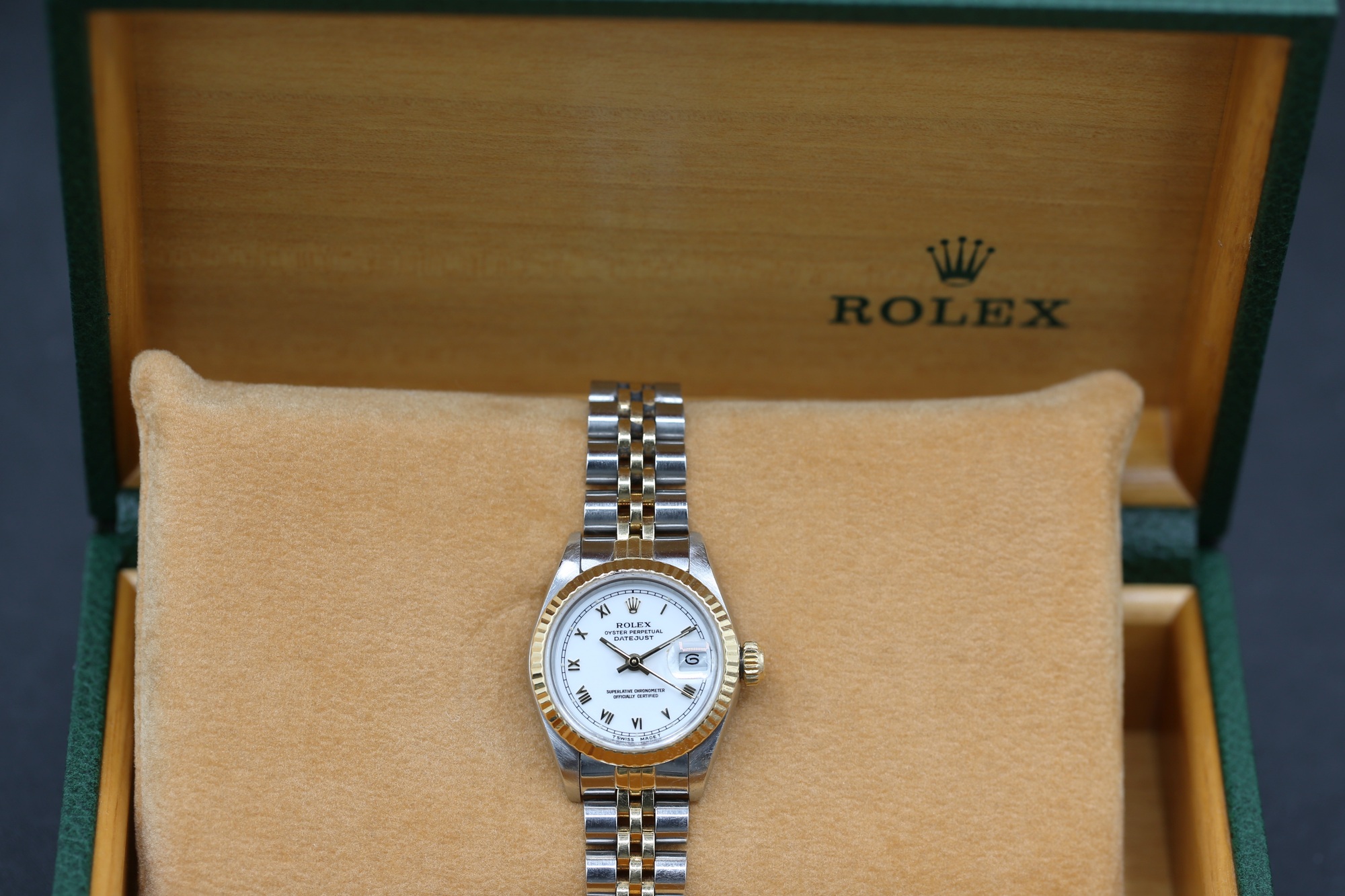 Rolex 69173 White Roman DATEJUST 26mm 1988 — view 4