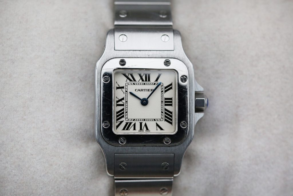 Cartier W20056D6 White SANTOS GALBEE 24mm