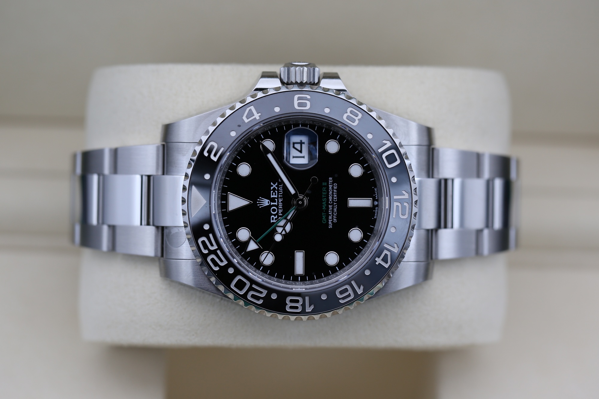 Rolex 126710GRNR Black GMT MASTER II 40mm 2026 BRUCE WAYNE — view 3