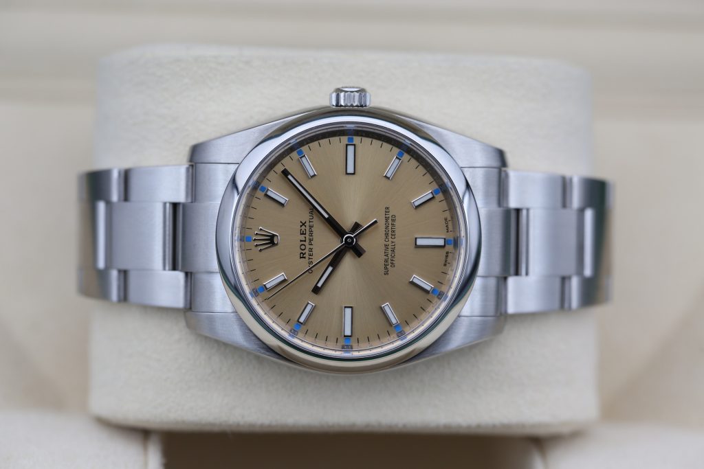 Rolex 114200 White Grape OYSTER PERPETUAL 34mm 2016