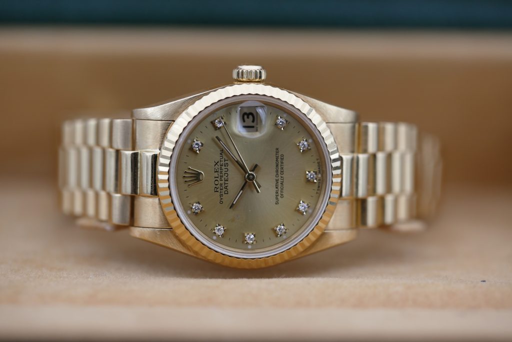 Rolex 68278 Champagne Diamond DATEJUST 31mm 1989