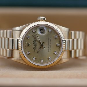 Rolex 68278 Champagne Diamond DATEJUST 31mm 1989
