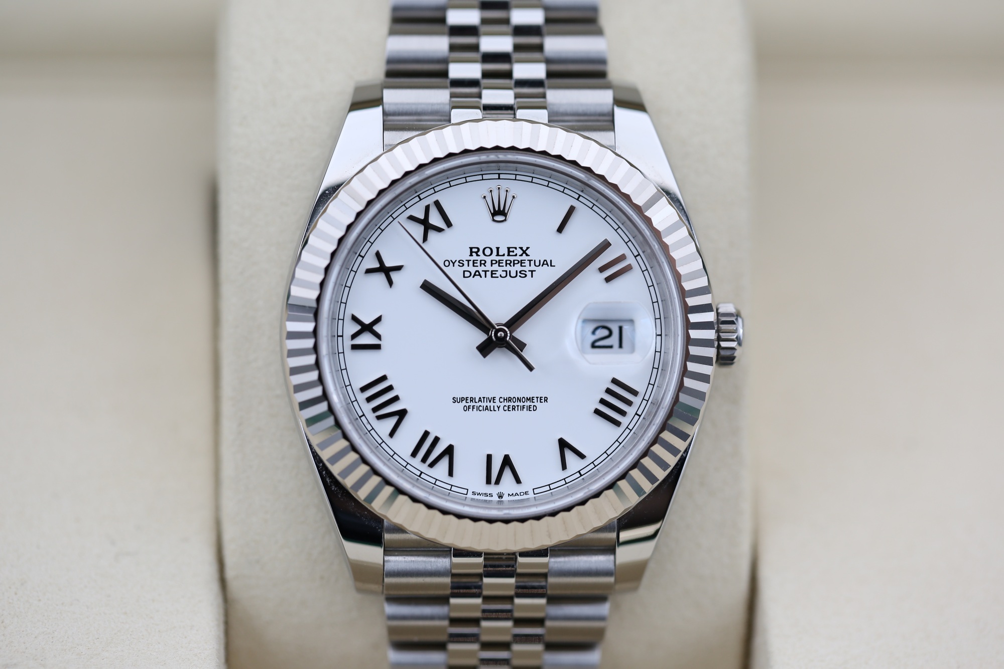 Rolex 126334 White Roman DATEJUST 41mm 2026