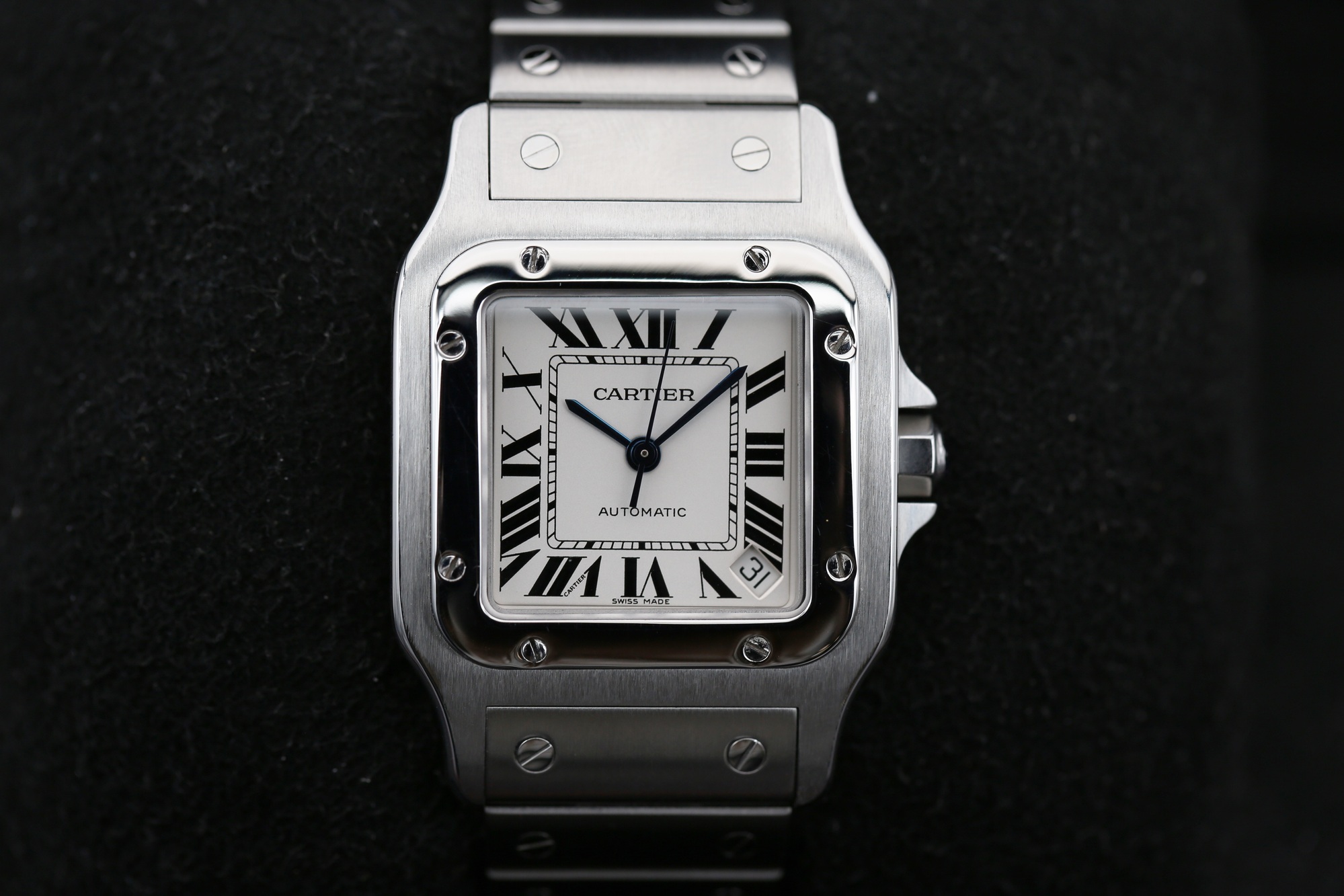 Cartier 2823 White Roman SANTOS GALBÉE 32mm