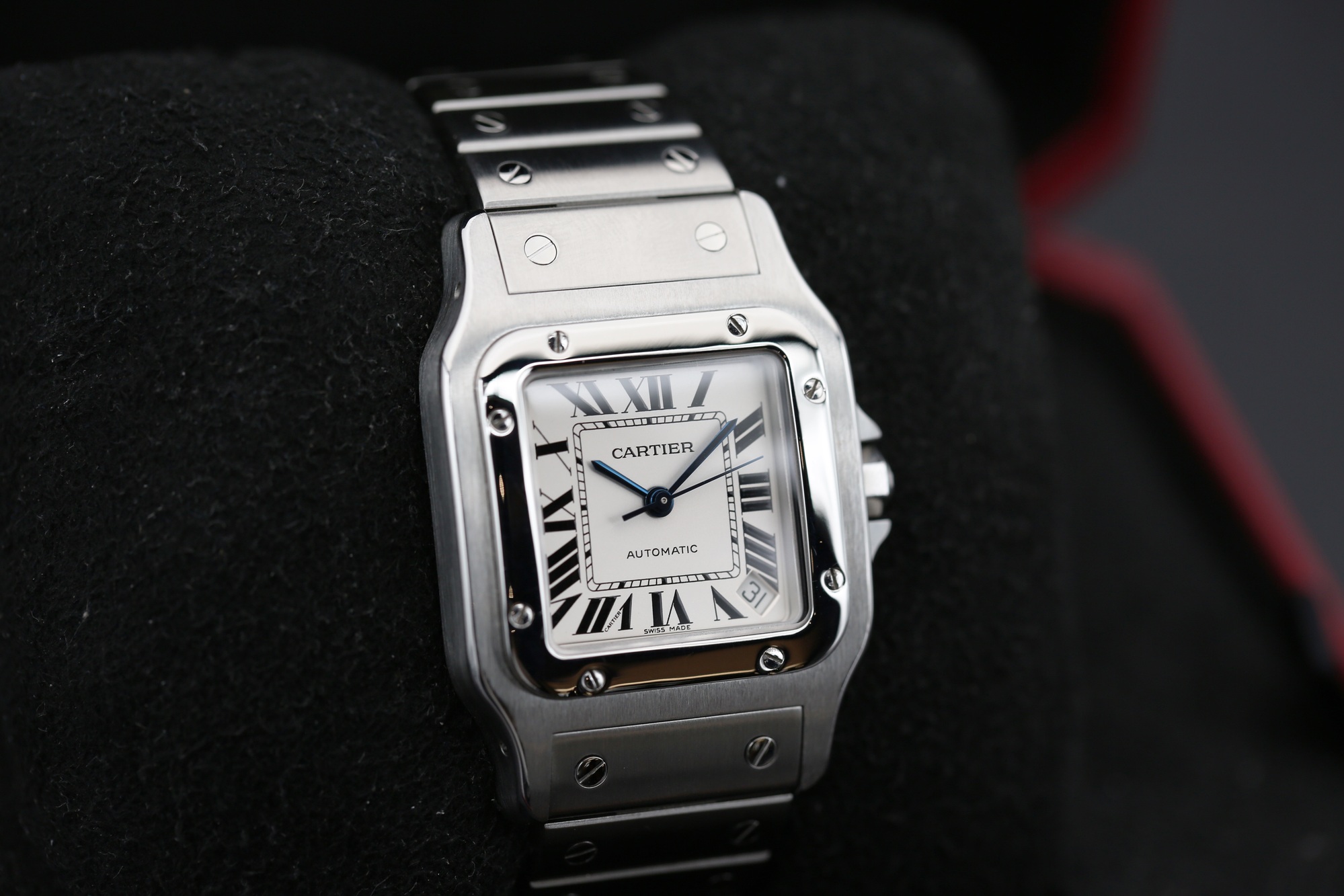 Cartier 2823 White Roman SANTOS GALBÉE 32mm — view 2