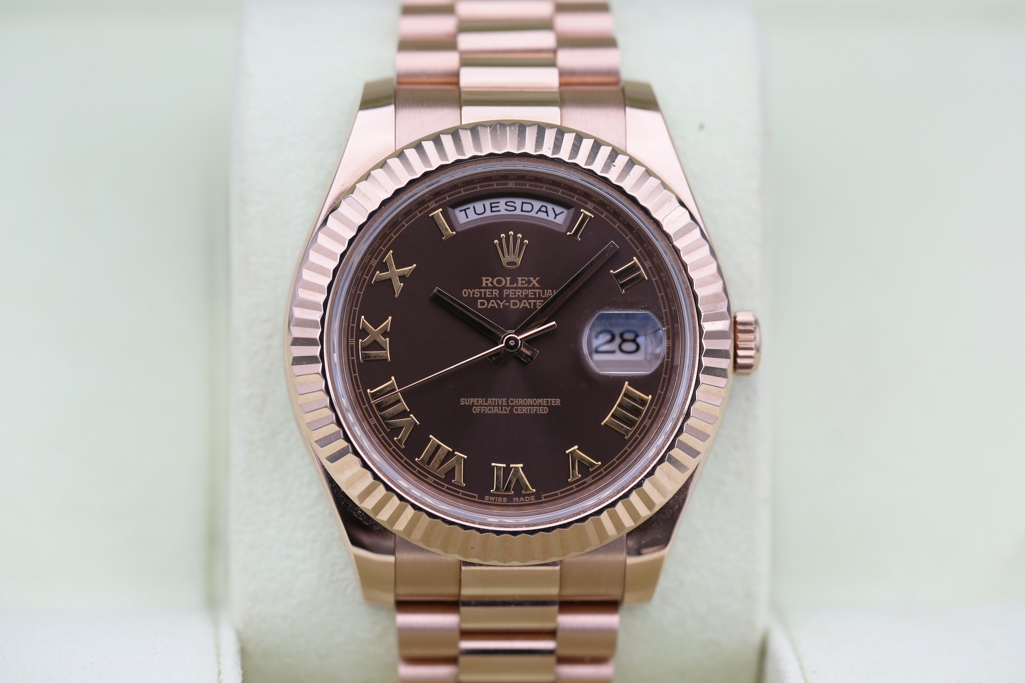 Rolex 218235 Chocolate DAY-DATE II 41mm 2011